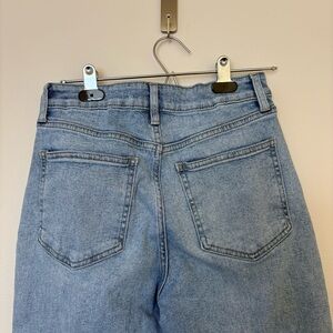 JustUSA High Rise Straight Leg Jeans Light Wash Y2K Normcore Casual Blue Size 27